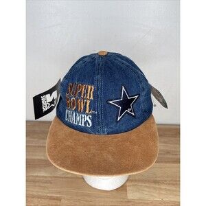Vintage Starter Dallas Cowboys Super Bowl XXX 30 Strapback Hat Denim NEW W TAGS
